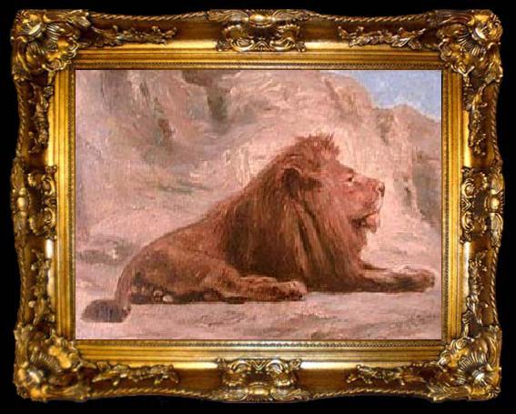 framed  Pedro Americo Lion, ta009-2